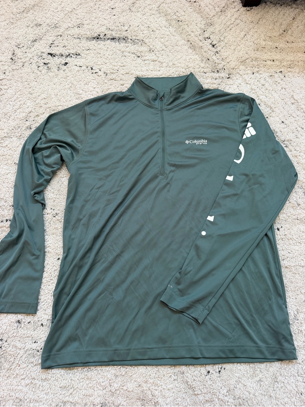 Columbia Men’s Quarter-Zip Long-Sleeve Top - Forest Green